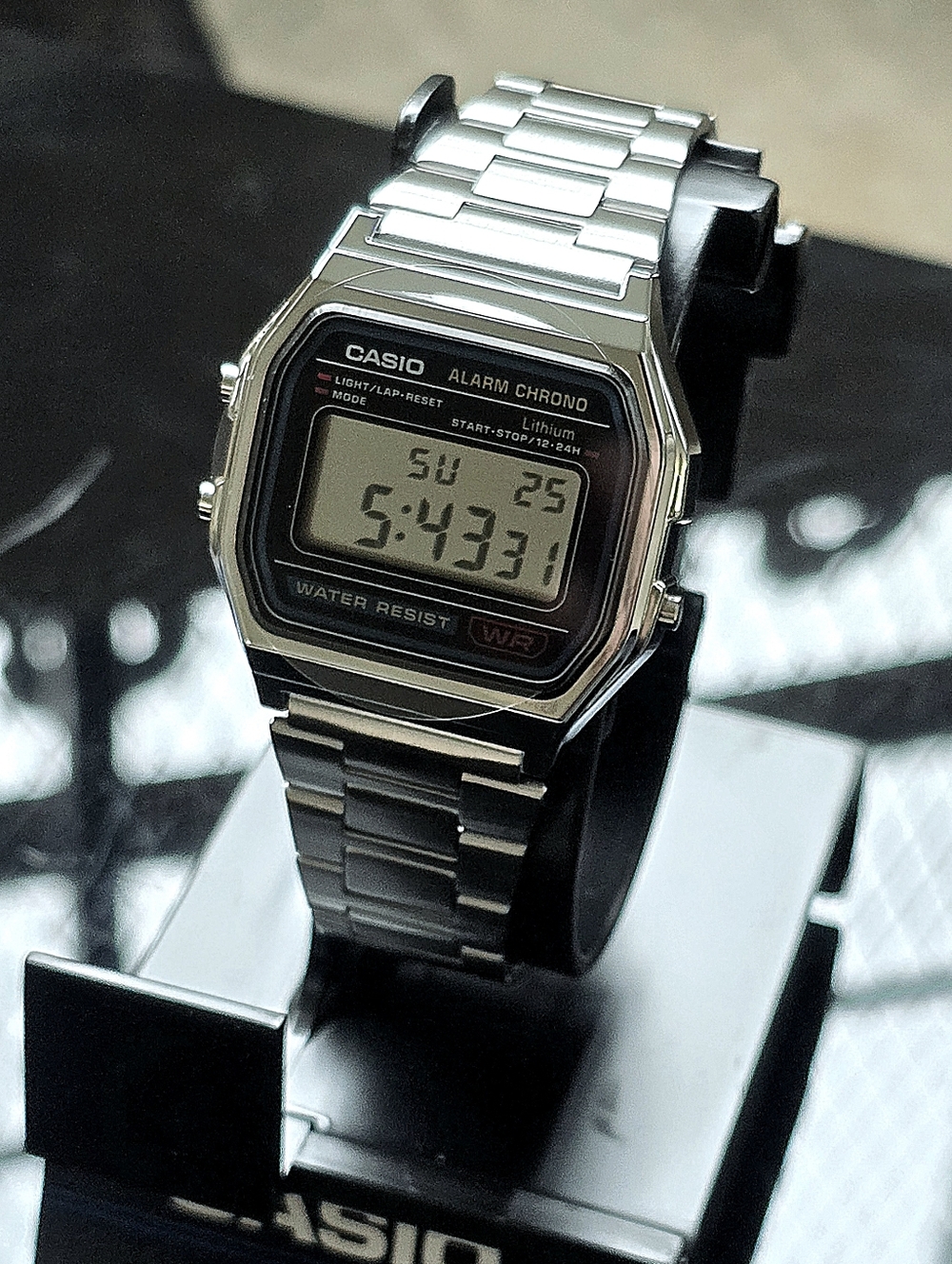 Casio Vintage Silver Digital Watch - New in Box - A158W/A168W